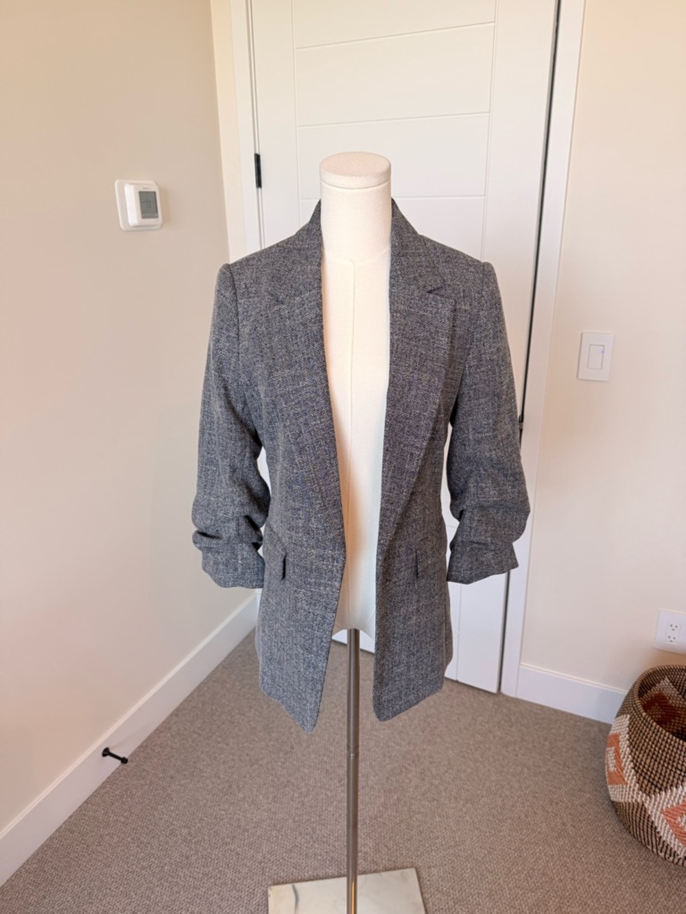 Navy Women's Tailored Blazer Jacket